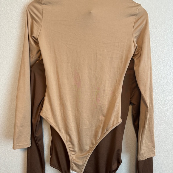 Chic Brown and Tan Bodysuits for Women - Picture 5 of 8